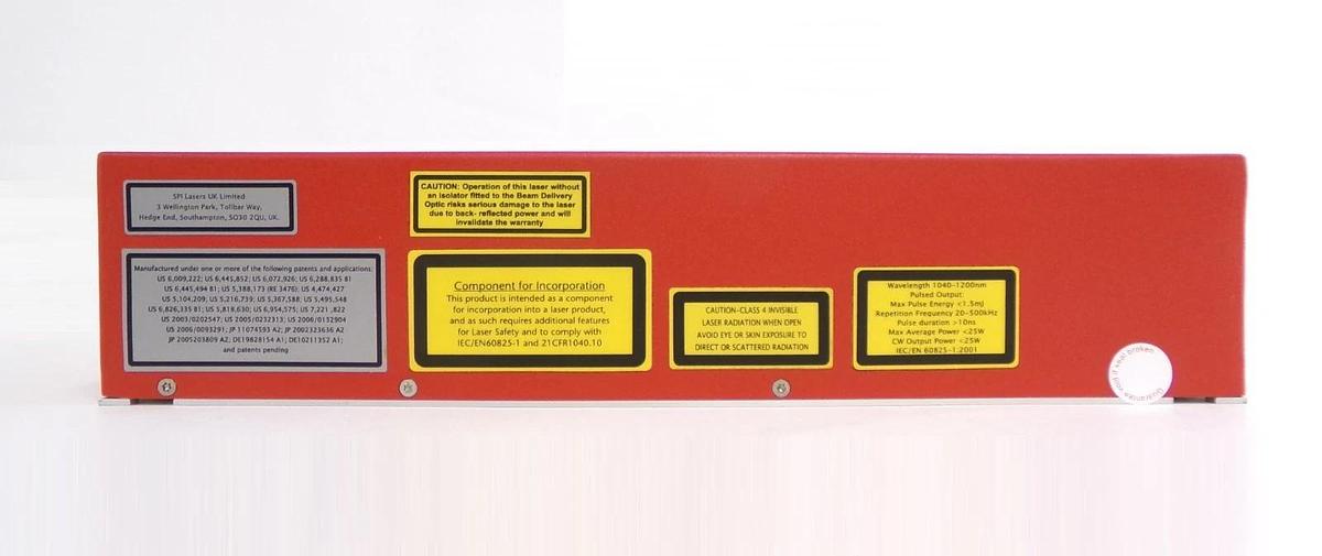 Refurbished SPI Laser SP-20P-0801-001 1040-1200nm Fiber Laser w/PT-P00426 OEM Refurbished