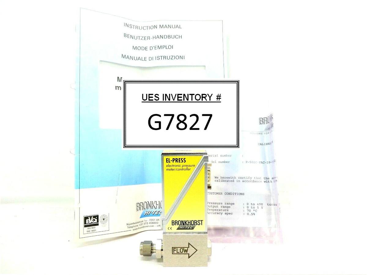 Bronkhorst P-502C-FAC-29-V-002A Pressure Controller EL-PRESS ASM 830069380 New