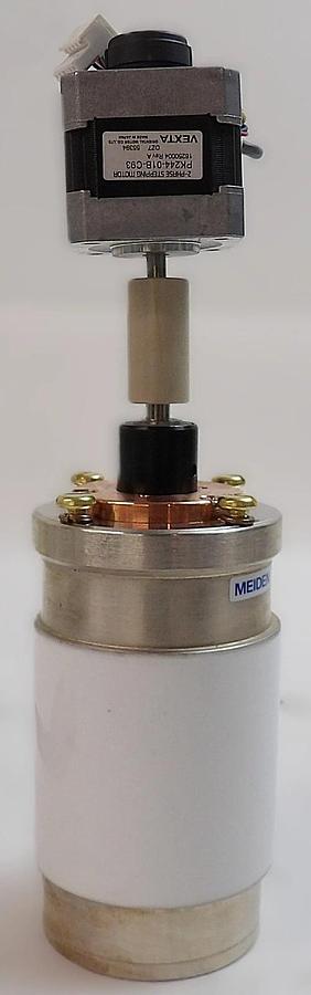 Used Meiden SCV-1525P65 SCV-201P65 Variable Vacuum Capacitor Lot of 2 Working