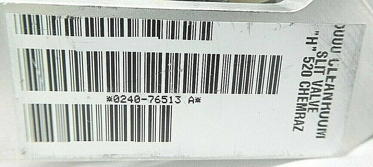 Used AMAT Applied Materials 0240-76513 5000 Cleanroom Slit Valve "H" 520 Chemraz