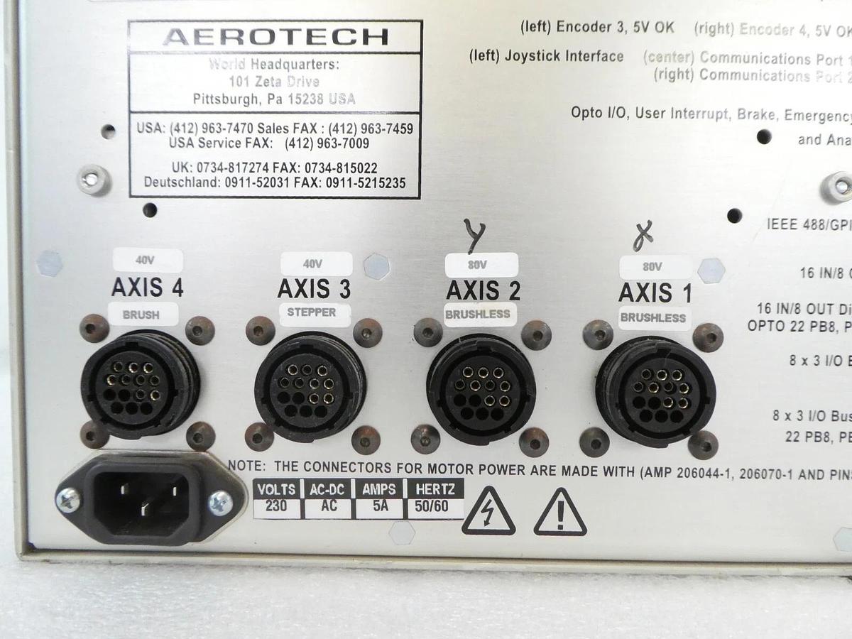 Used Aerotech ES13504-9 Multi-Axis Motion Controller UNIDEX 511 U511R-B-80-40 Surplus