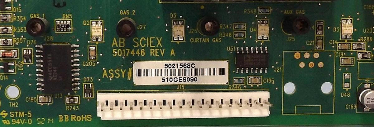 Used AB Sciex 5021568 Control Interface PCB 5017446 API 5000 LC/MS/MS Working Spare