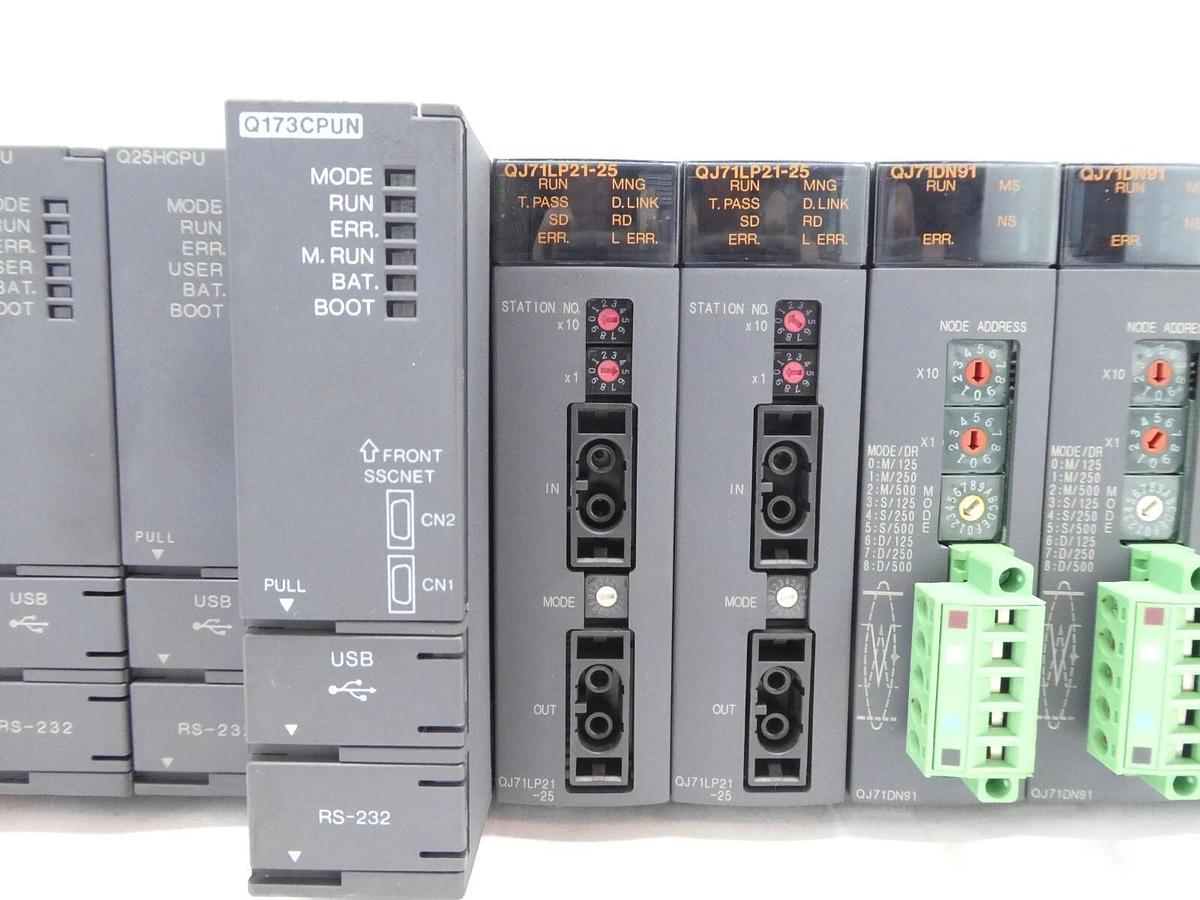 Used Mitsubishi MELSEC-Q PLC Control Assembly Q25HCPU Q173CPUN Q63P QJ71 QH42P Q38B