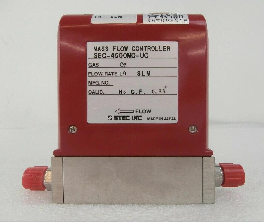 Used STEC SEC-4500MO-UC Mass Flow Controller MFC SEC-4500 10 SLM O2 Working Surplus