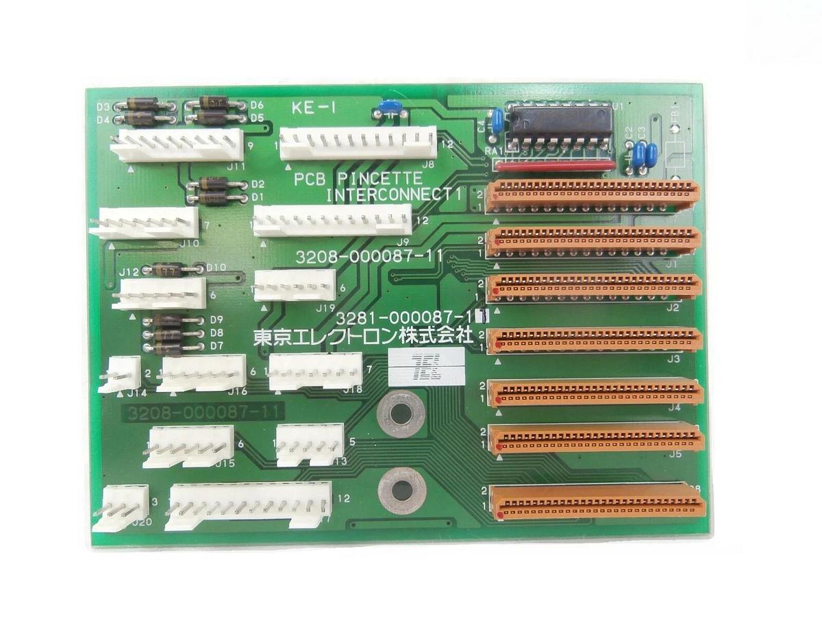 Used TEL Tokyo Electron 3281-000087-11 Pincette Interconnect1 PCB P-8 Working Surplus