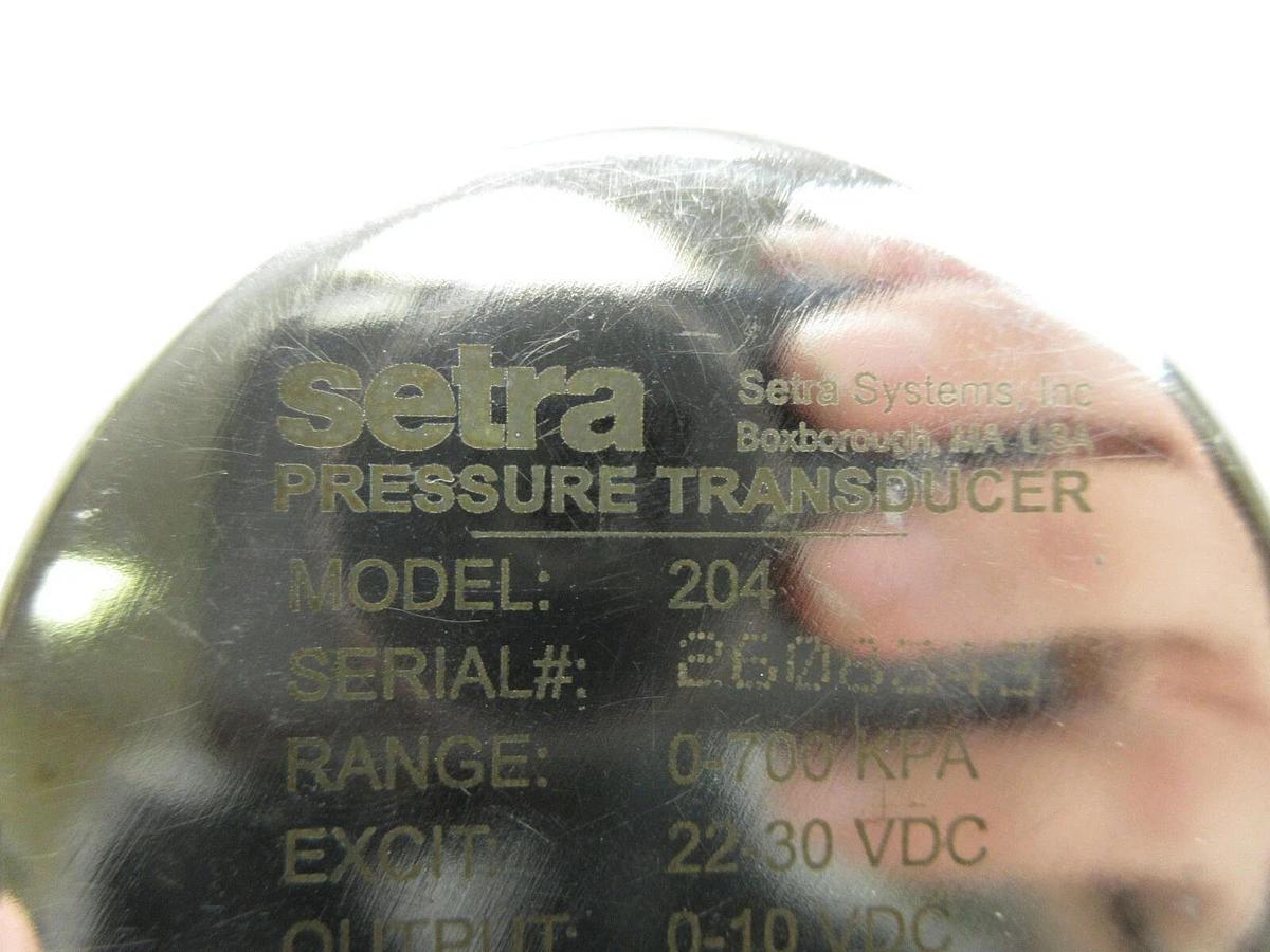 Used Setra 204100-50-NK Pressure Transducer 204 Used Working