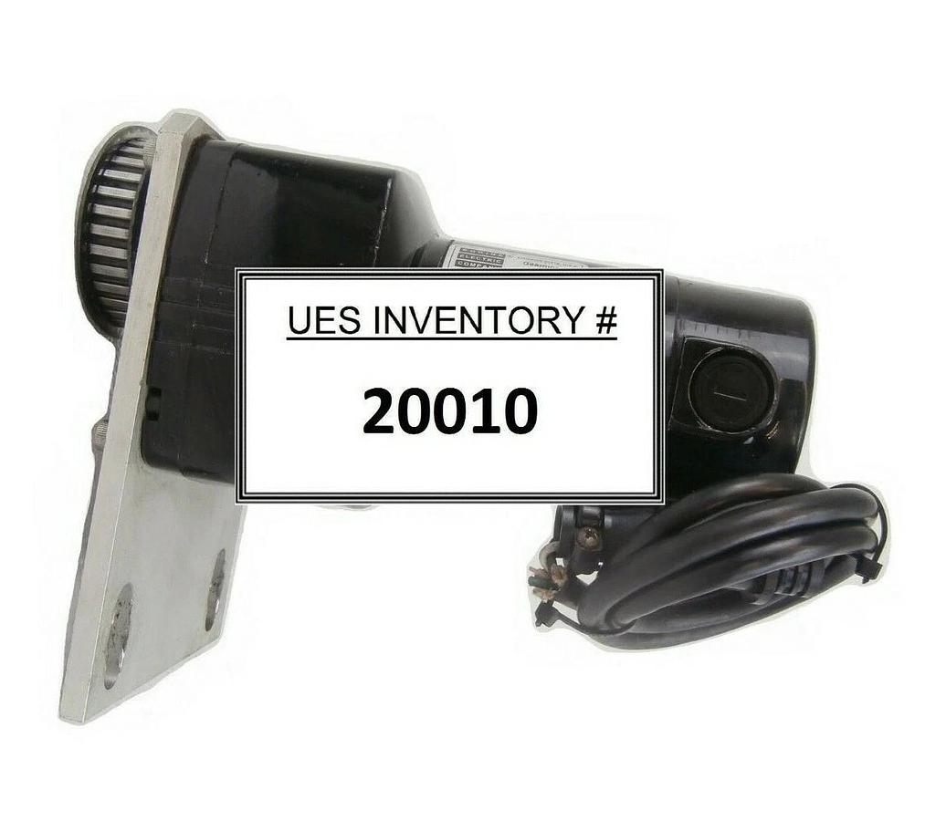 Used Bodine Electric 24A2BEPM-D4 DC Gearmotor Loader Assembly Veeco 1201 Working