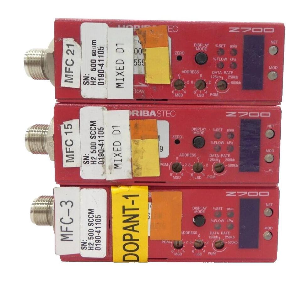 Used Horiba STEC SEC-Z714AGX Mass Flow Controller MFC Z700 Reseller Lot of 8 Working
