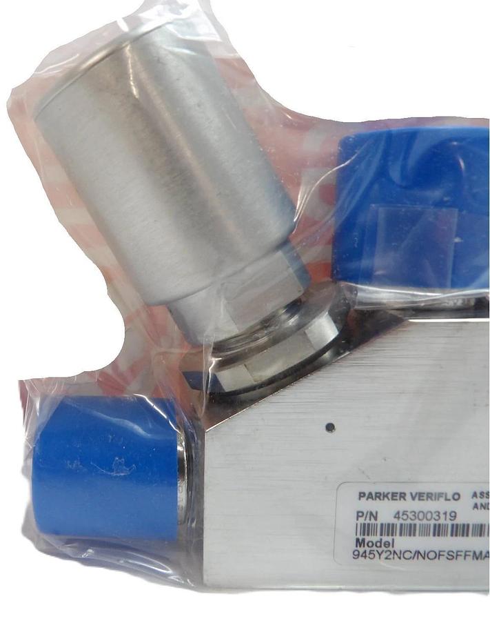 Parker Veriflo 45300319 3-Way Pneumatic Diaphragm Valve 945Y2NC/NOFSFFMA New