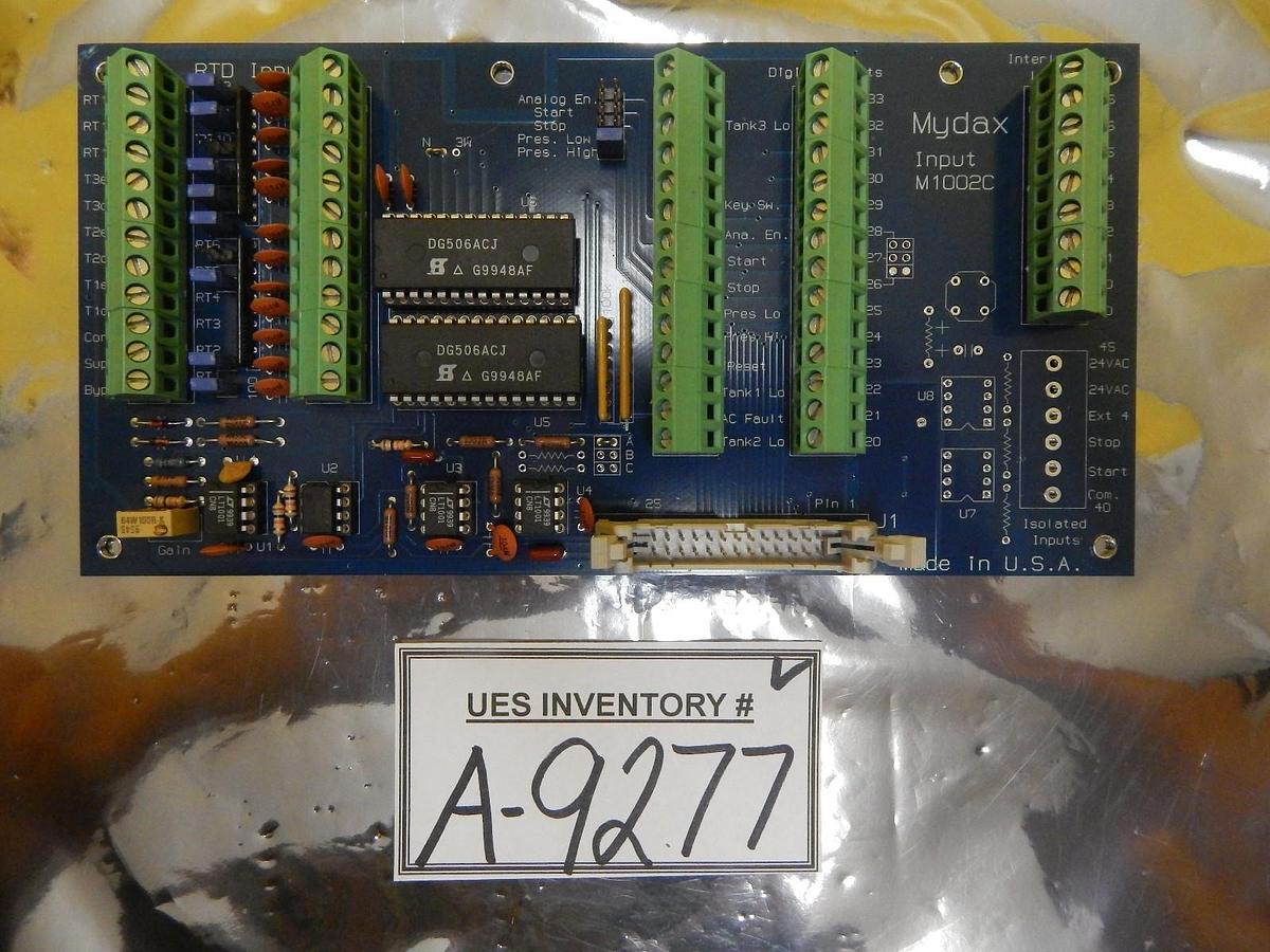 Used Mydax M1002C RTD Interface Input Board PCB Chiller 1M9W-T Used Working