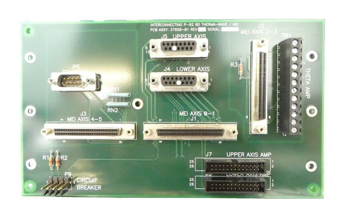 Used Therma-Wave 37658-01 Interconnecting P-62 Board PCB OPTI-PROBE OP 7341 Working
