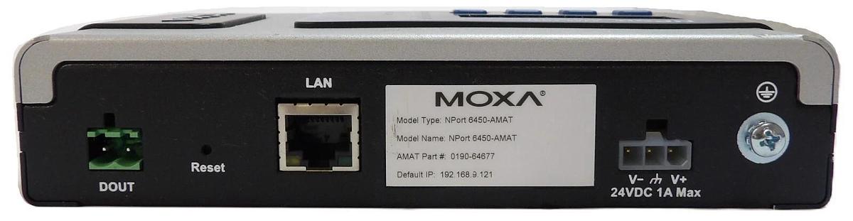 Used Moxa NPort 6450-AMAT Secure Device Server Module Working