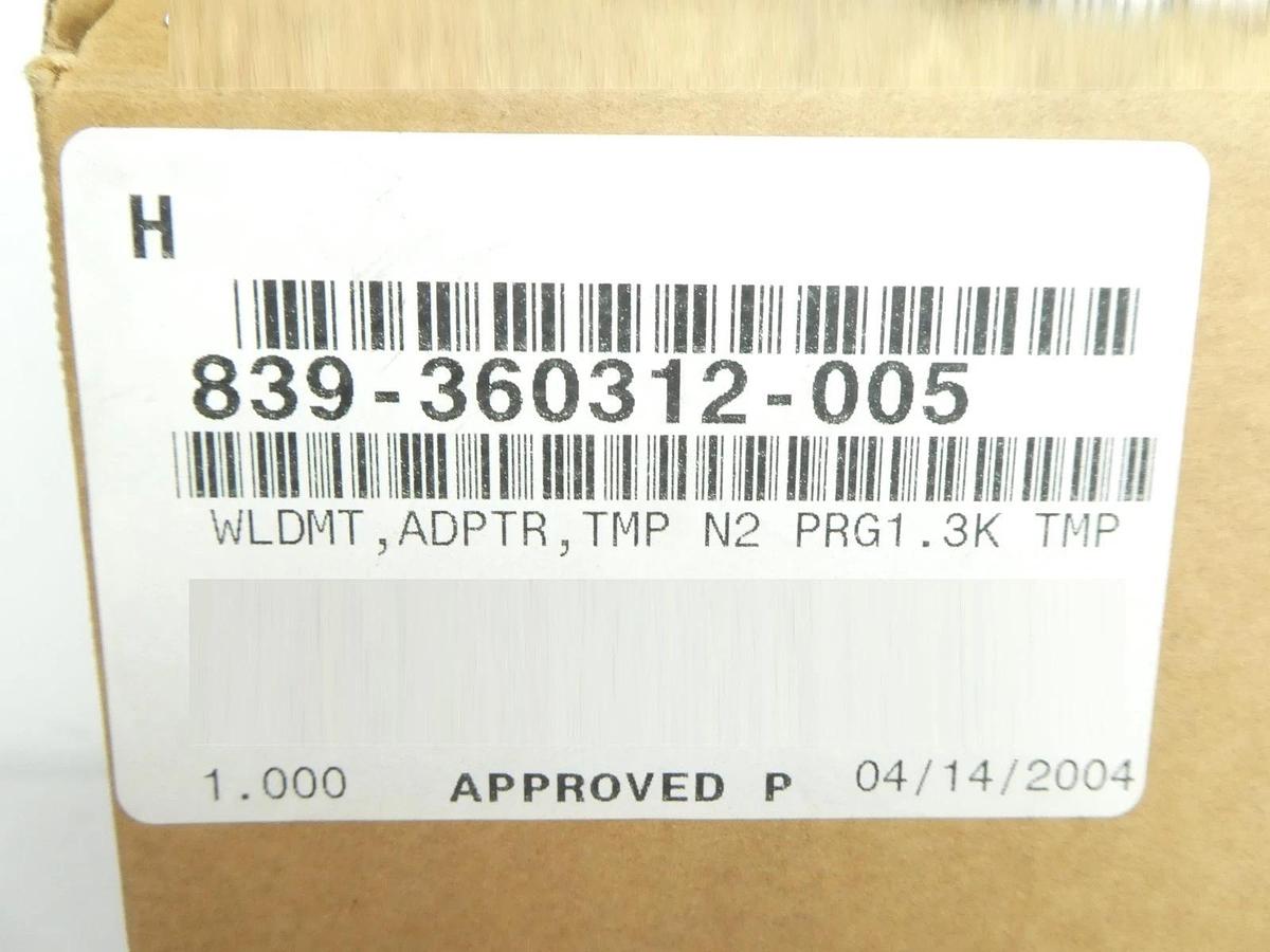 Lam Research 839-360312-005 Adaptor TMP N2 PRG1.3K TMP New Surplus