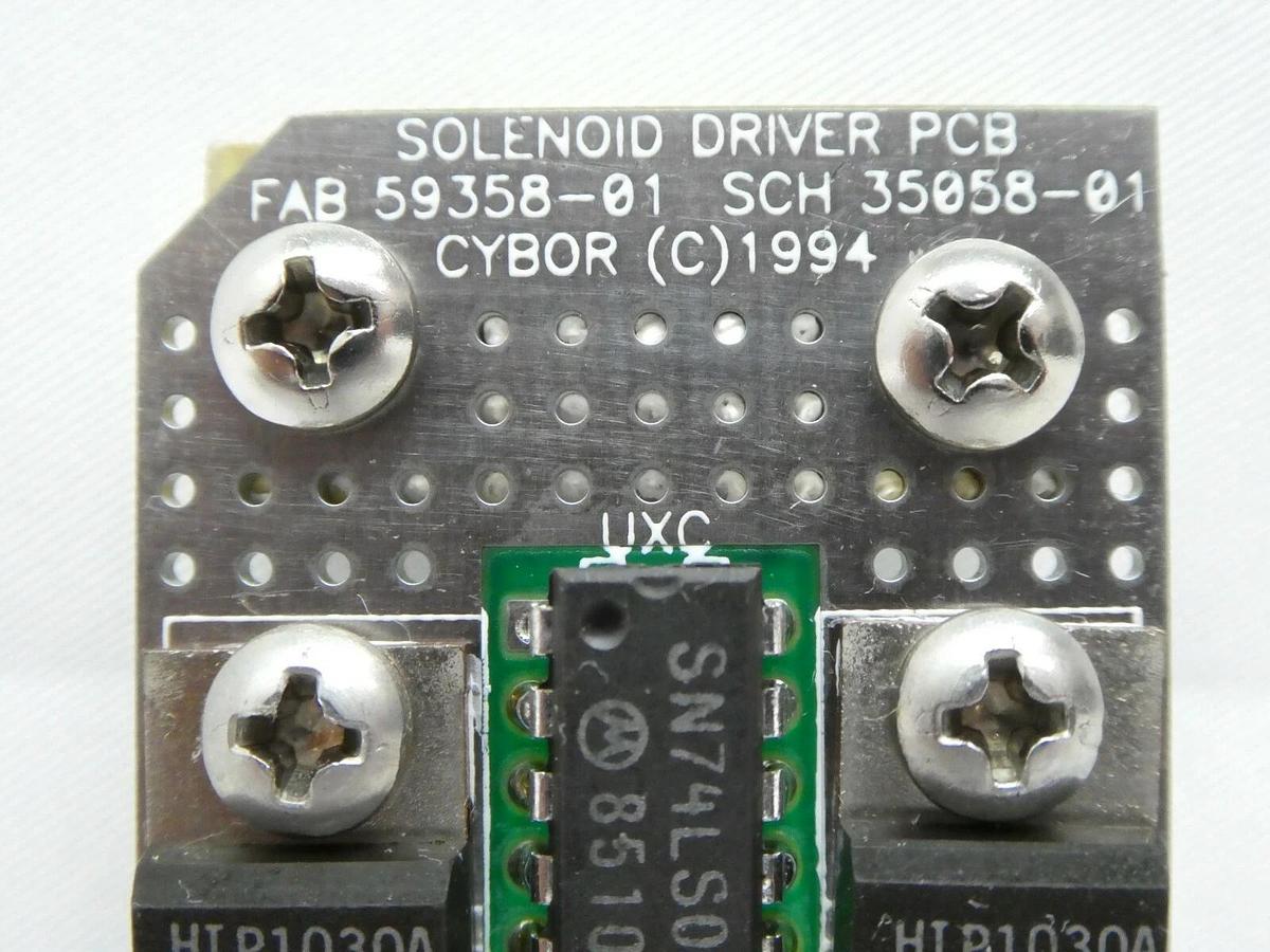 Used Cybor 35058-01 Photoresist Solenoid Driver PCB 59358-01 506A SVG 90S DUV Working
