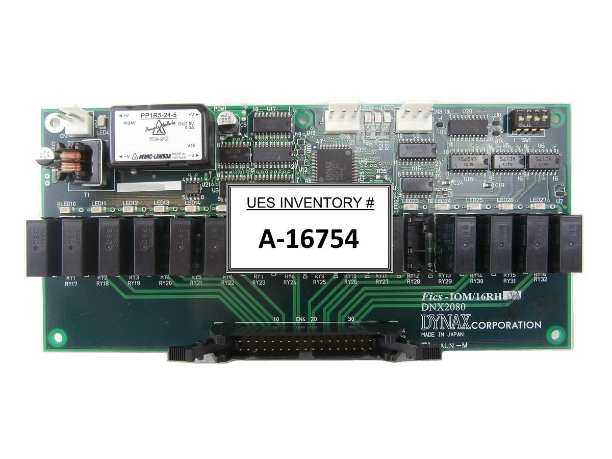 Used Dynax DNX2080 Terminal Relay Board PCB Fics-IOM/16RH0A TEL T-3044SS Working