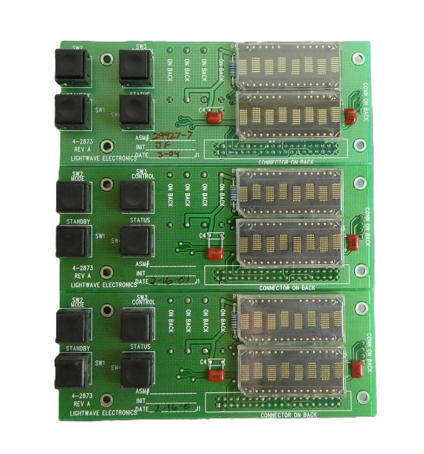 Used Lightwave Electronics 4-2873 Control PCB M210-PS-V06 Lot of 3 Working Surplus