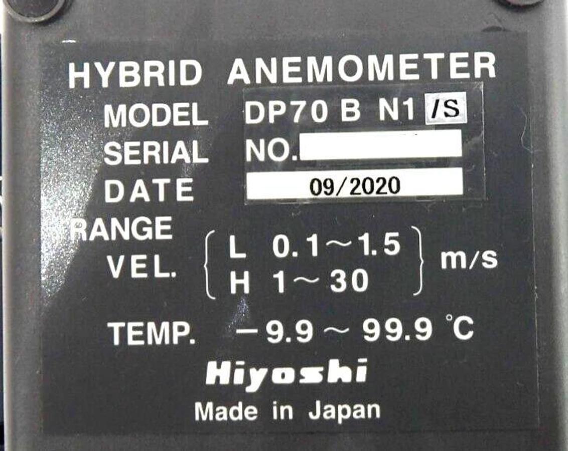Used Hiyoshi DP70-BN1 Hybrid Anemometer Module DP70B Working Surplus