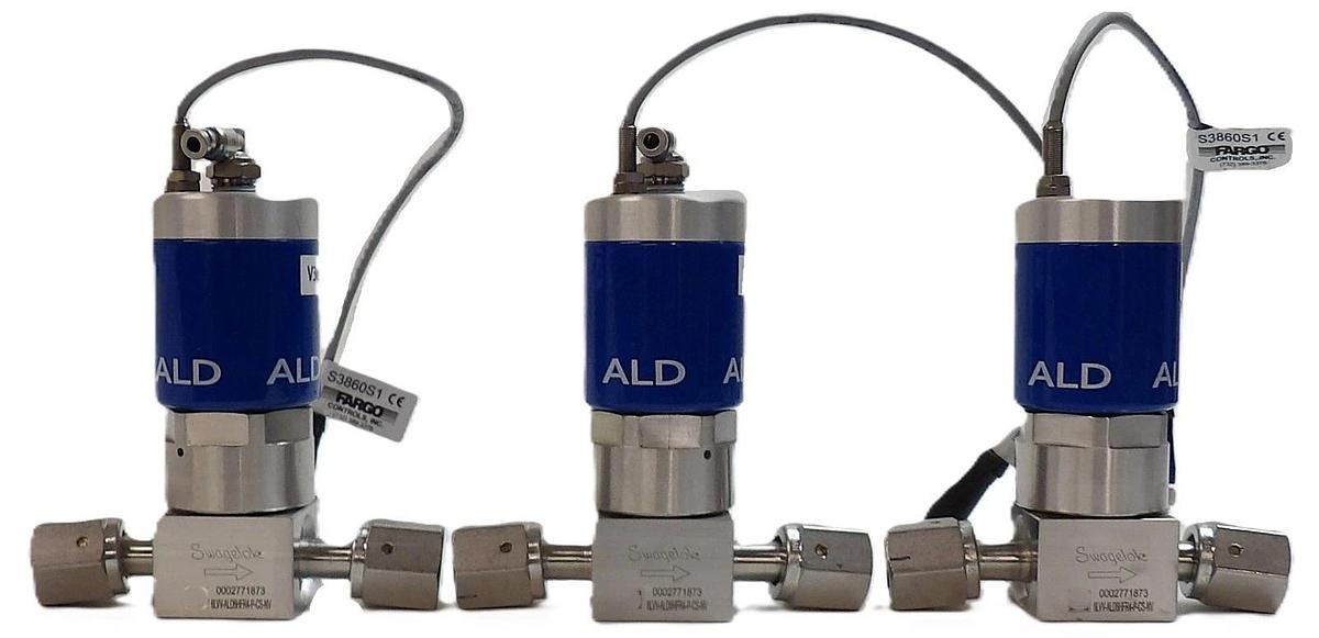 Used Swagelok 6LVV-ALD6HFR4-P-CS-NV Pneumatic Diaphragm Valve Reseller Lot of 3
