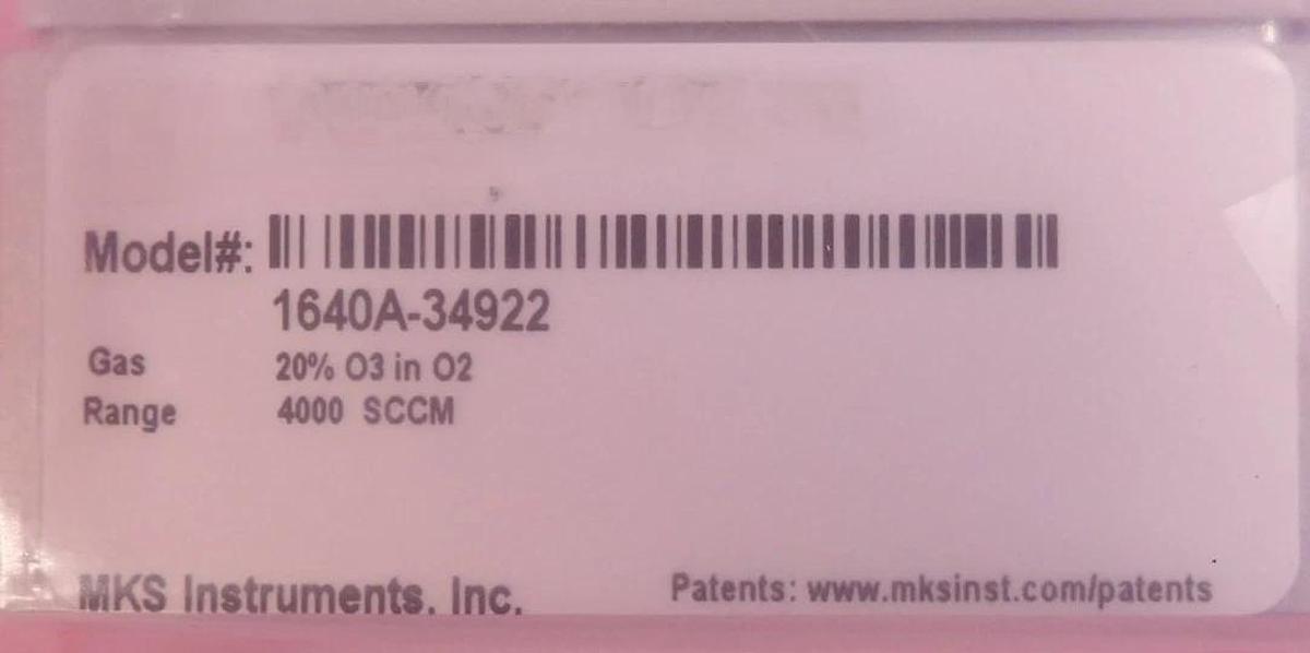 MKS Instruments 1640A-34922 Mass Flow Controller MFC 4000 SCCM O2 Lot of 5 New