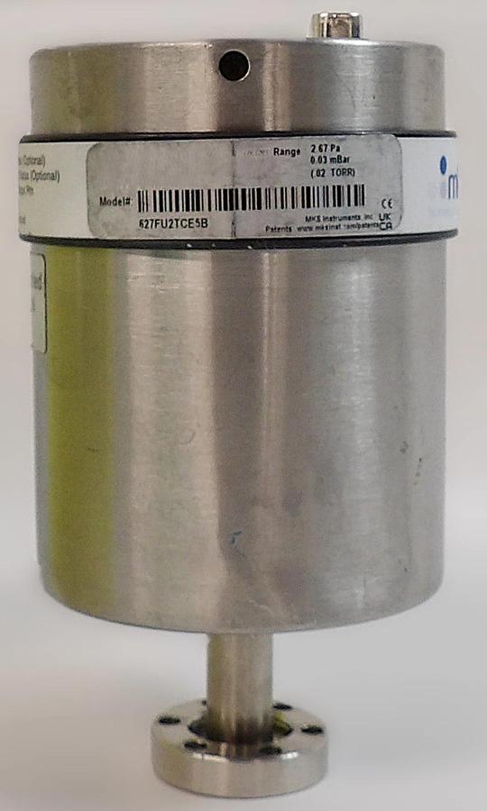 Used MKS Instruments 627FU2TCE5B Baratron Transducer No 15-Pin D Screws Spare