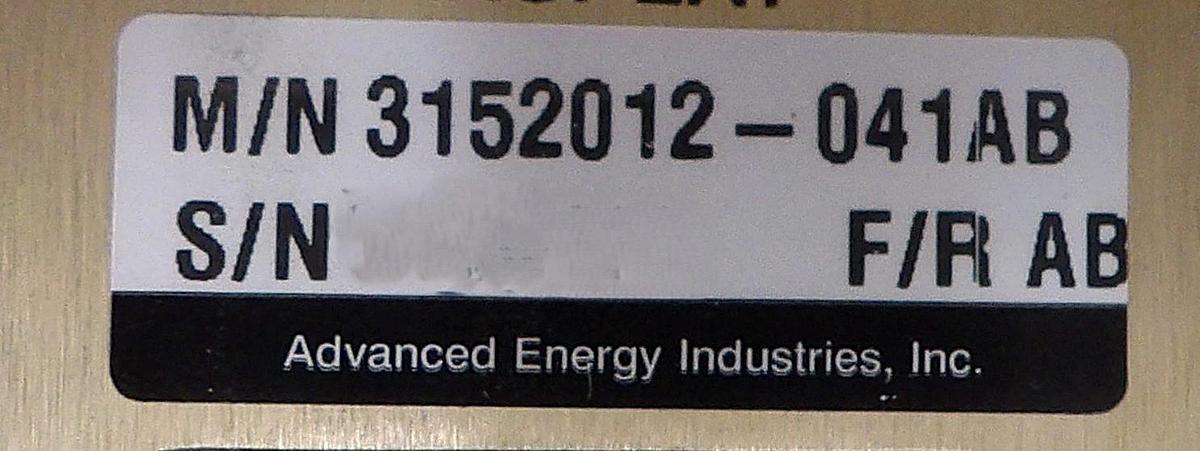 Used MDX 10K AE Advanced Energy 3152012-041 Master DC Power Supply Working Surplus