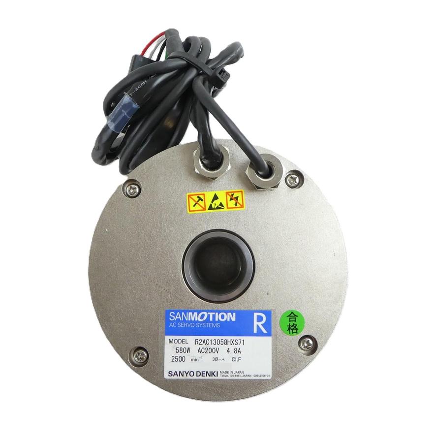 Used Sanyo Denki R2AC13058HXS71 AC Servomotor Sanmotion R Working