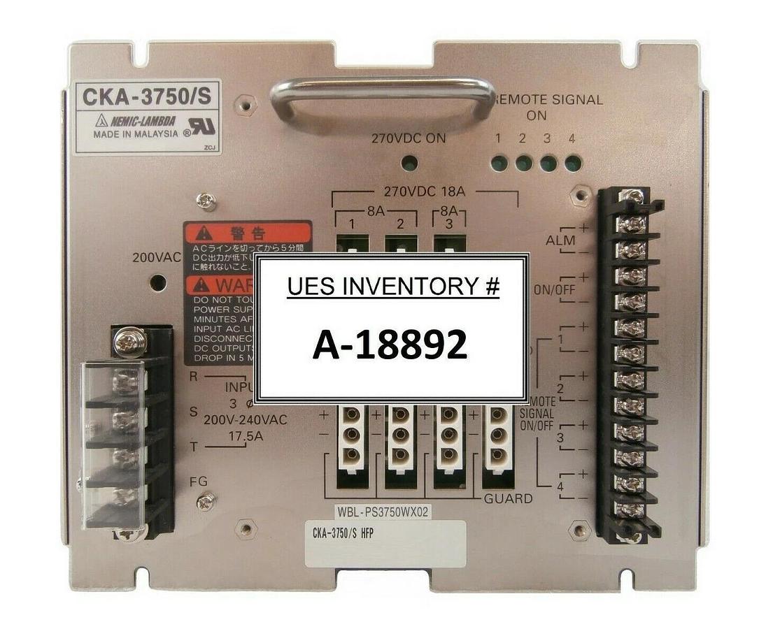 Used Densei-Lambda CKA-3750/S Power Supply Advantest WBL-PS3750WX02 T2000 Working