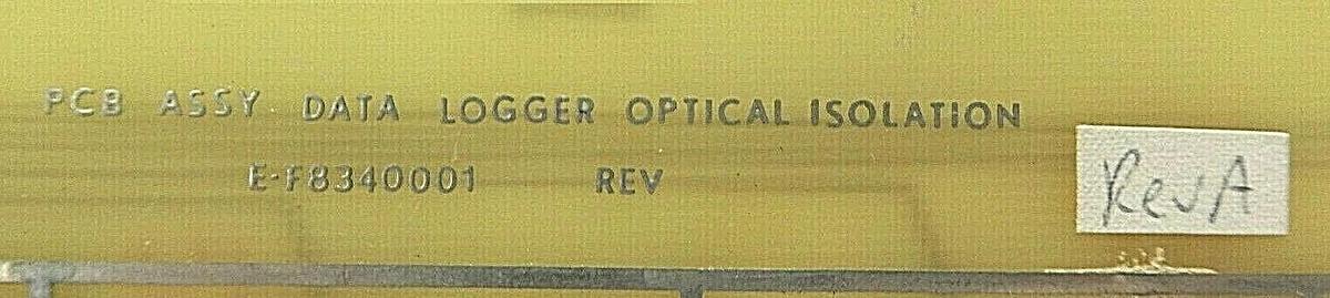 Used Varian Semiconductor VSEA E-F8340001 Data Logger Optical Isolation PCB Rev. A