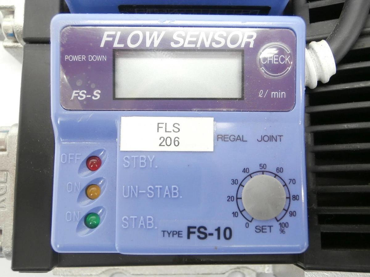 Used Regal Joint FS-10S 2-Port Flow Sensor Manifold FS-10 Hitachi M-712E Working