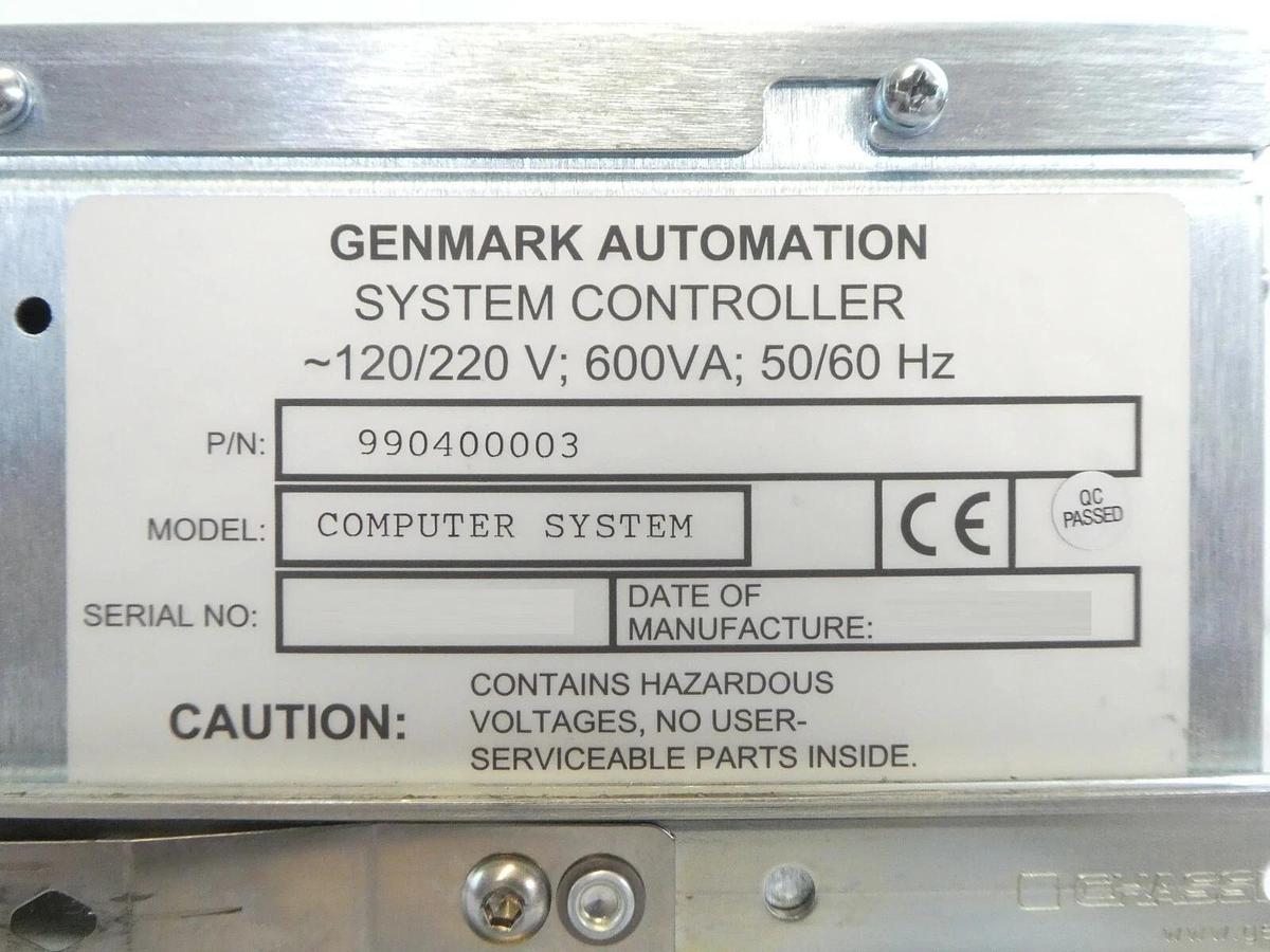 Used Genmark Automation 990400003 Computer System Sort-Max Model 310 3.20GHz Working