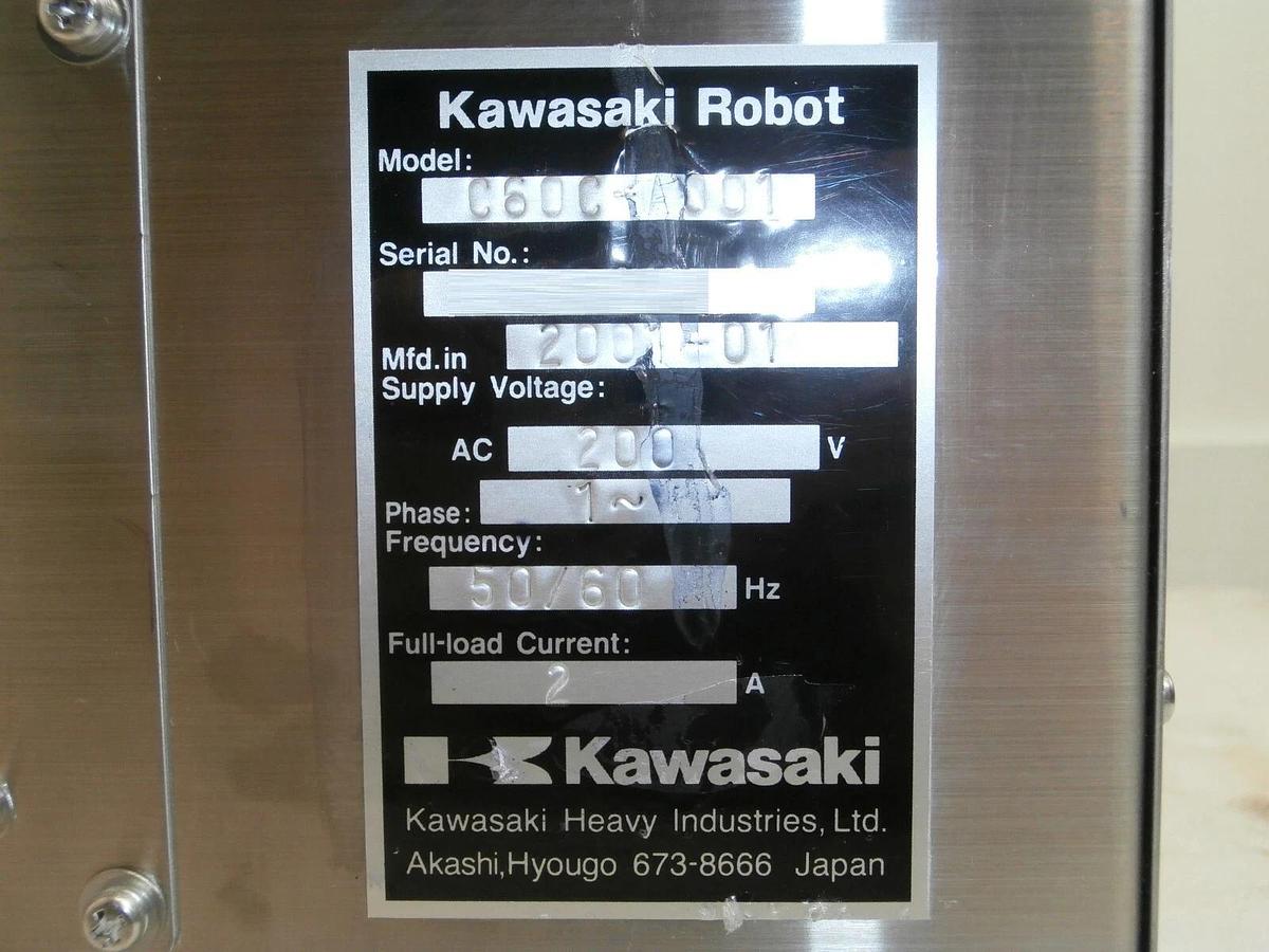 Used Kawasaki C60C-A001 Robot Controller Nikon 4S082-666-2 NSR Series Working Surplus