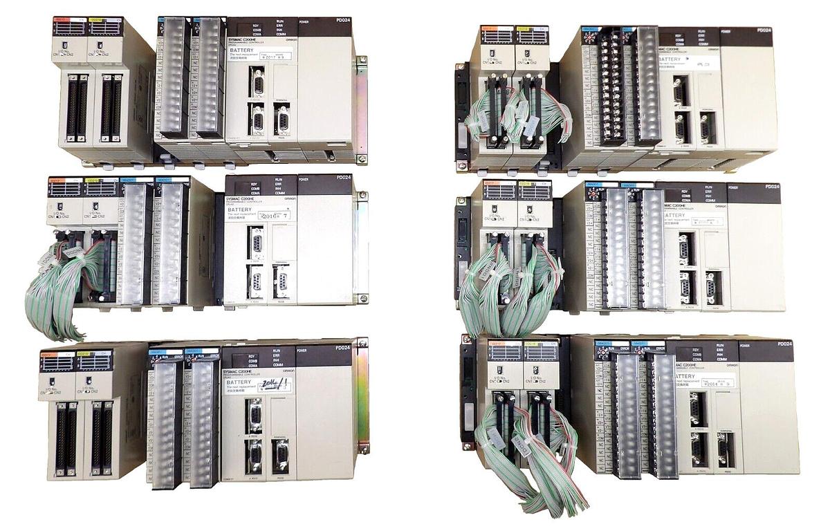 Used Omron C200HE Programmable Logic Controller SYSMAC Reseller Lot of 6 Working
