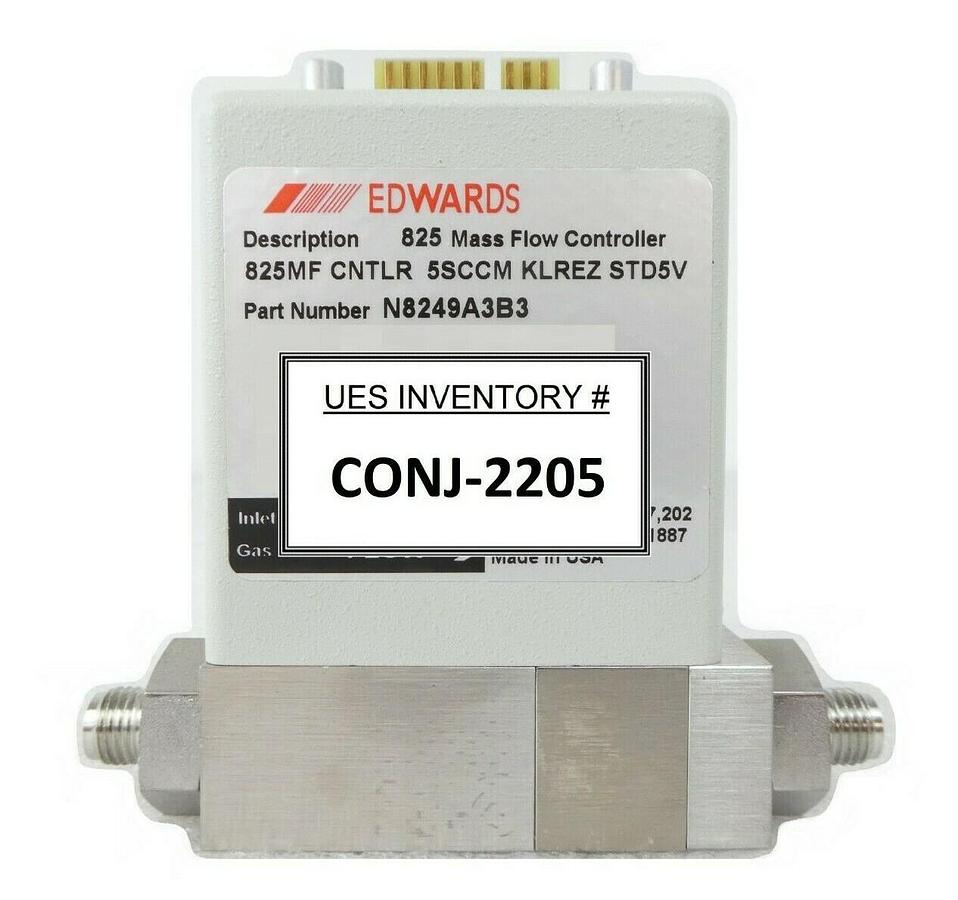 Used Edwards N8249A3B3 Mass Flow Controller MFC 825 Series B Varian 2215048 Working