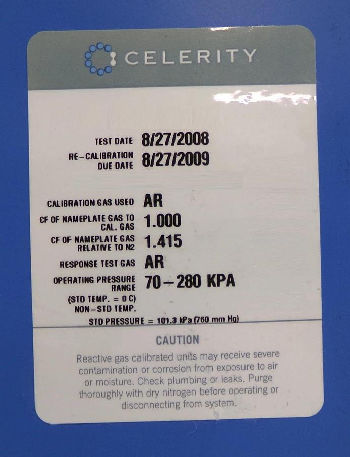 Used Celerity FC-2979MEP5 Mass Flow Controller N2 Ar Reseller Lot of 3 Working Spare