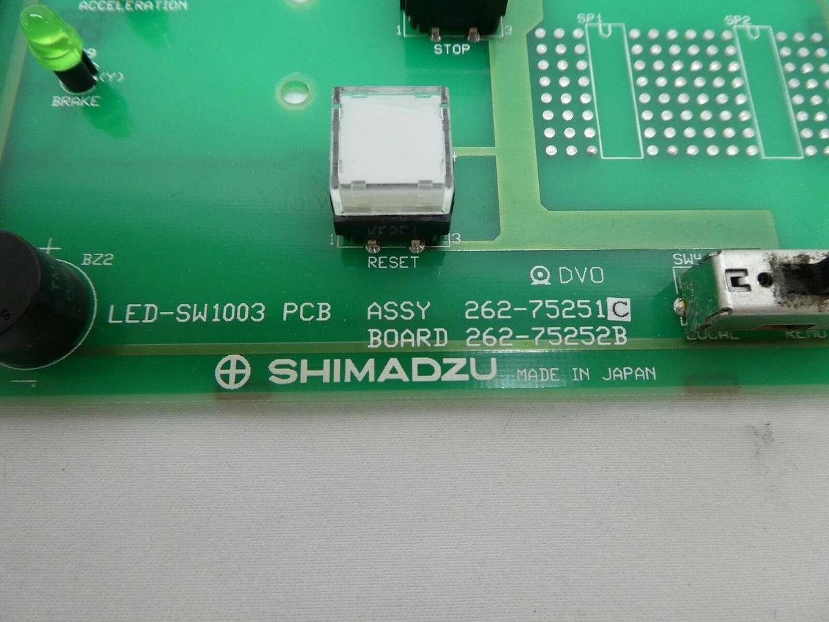 Used Shimadzu 262-75251C Turbo Controller Operator Panel PCB LED-SW 1003 Working