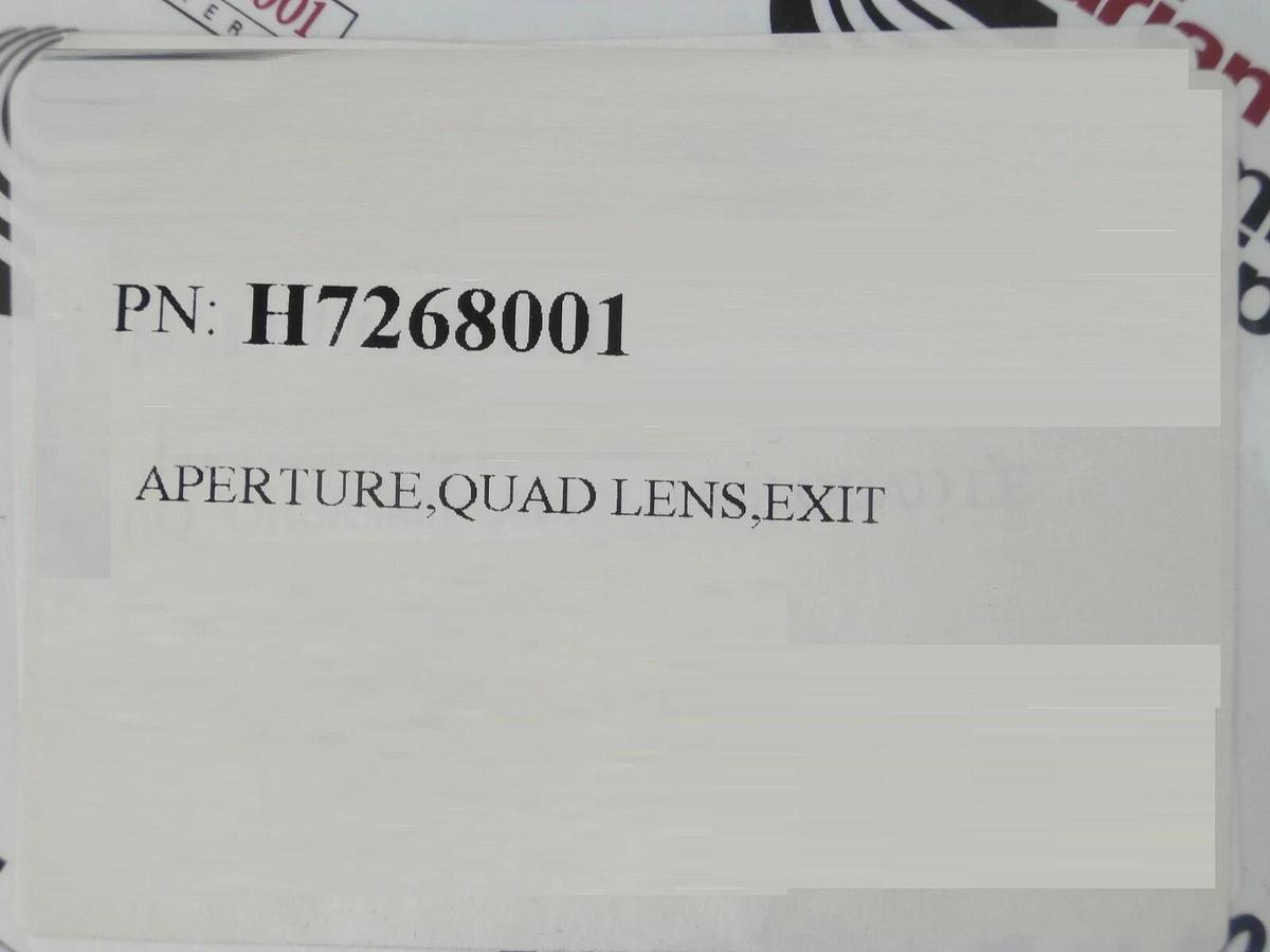 Varian Semiconductor Equipment H7268001	Exit Quad Lens Aperture Lot of 3 New
