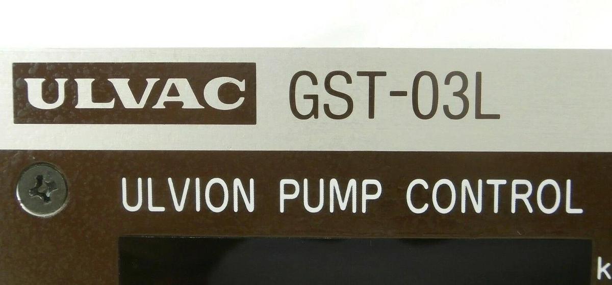 Used Ulvac GST-03L Ulvion Pump Controller with Cable Set Working Spare