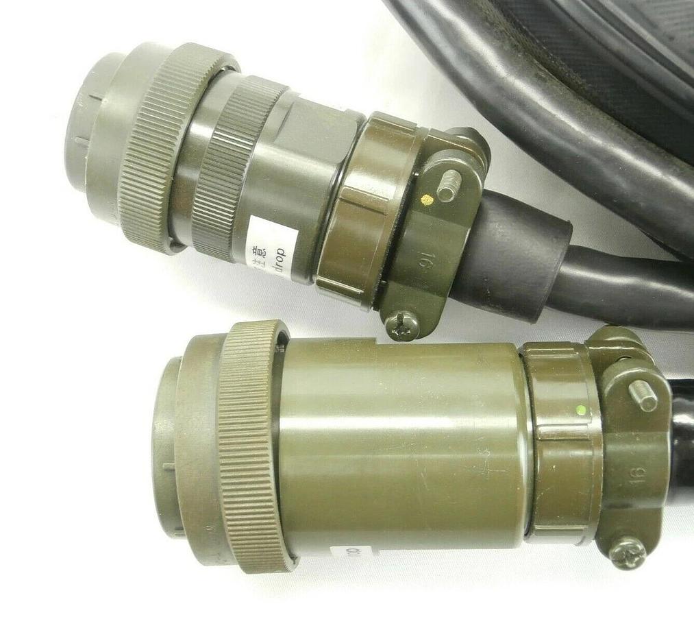 Used Mitsubishi MELFA RV Series Robot Cable Set of 2 1E-2CBL-N(P) 1E-2CBL-N(S) Spare