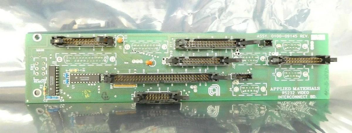 Used AMAT Applied Materials 0100-09145 RS232 Video Interconnect PCB