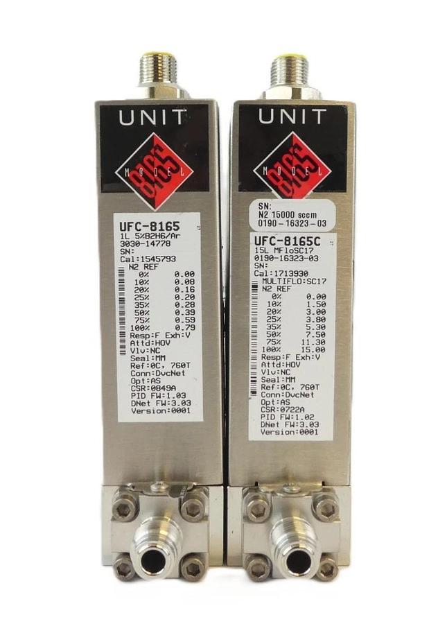 Used UNIT Instruments UFC-8165 Mass Flow Controller UFC-8165C Reseller Lot of 7 Spare