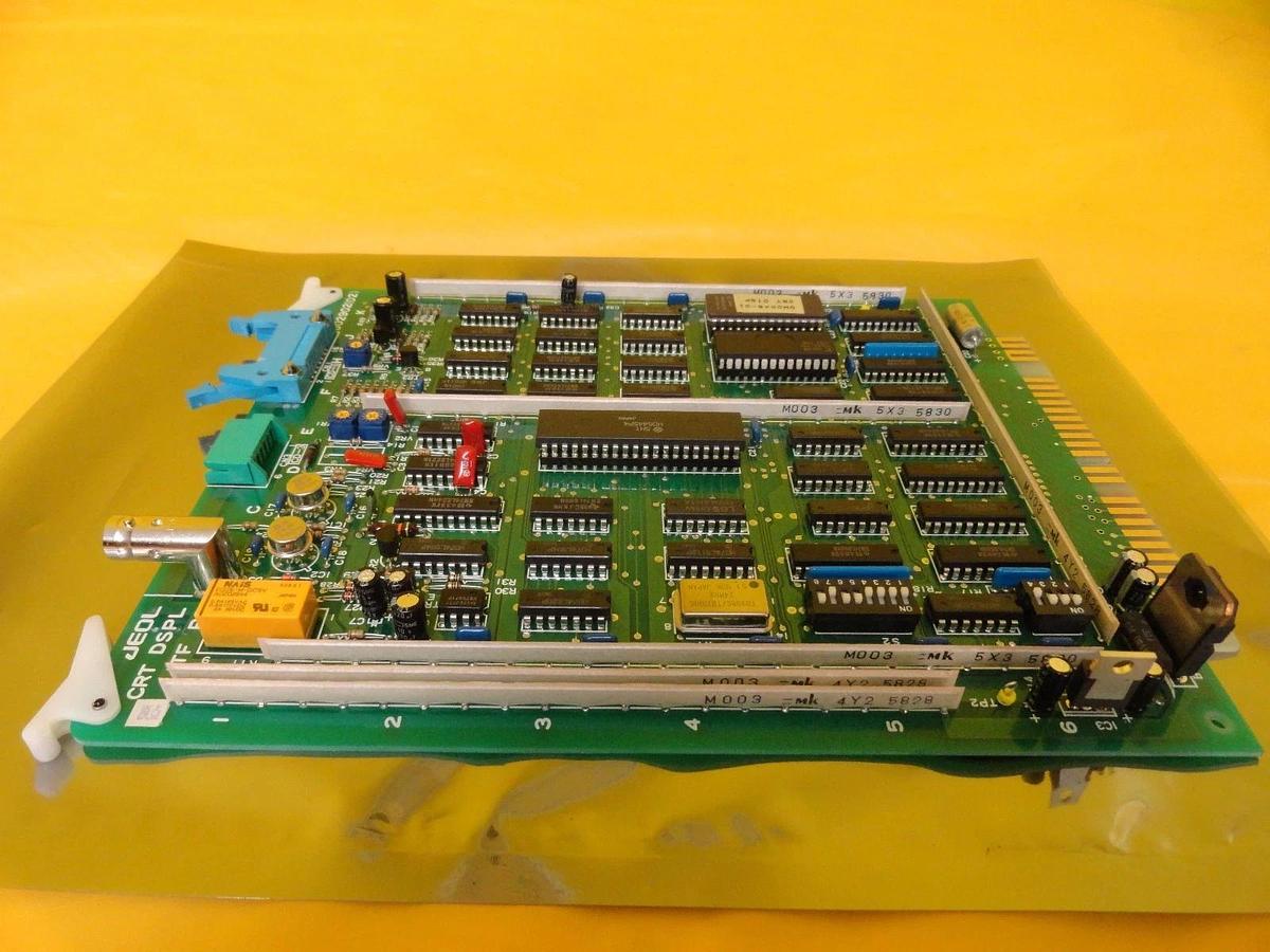 Used JEOL MP002902(02) CRT DSPL ITF PB Interface Board PCB Card JEM-2010F Working