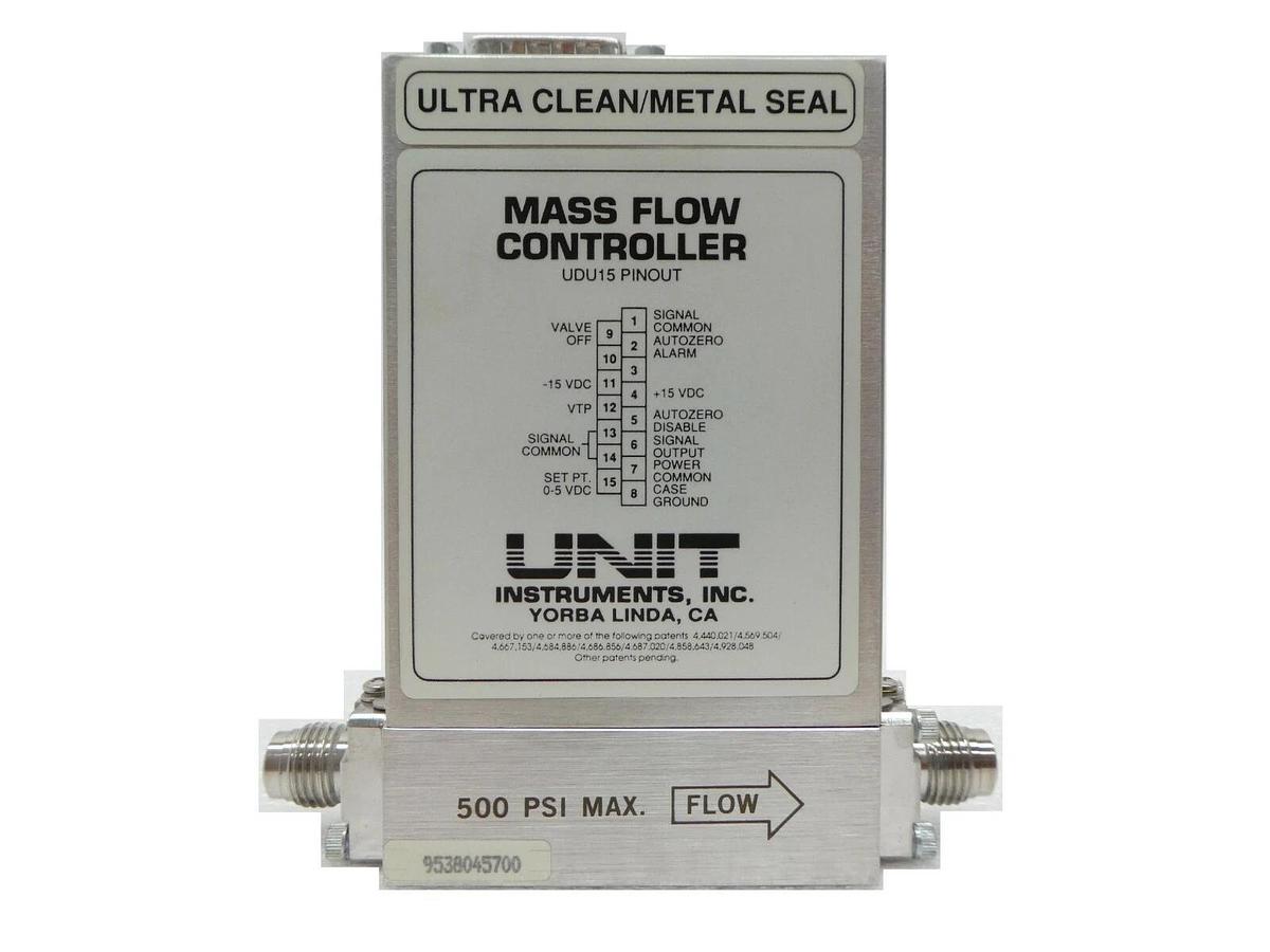 Used UNIT Instruments UFC-8160 Mass Flow Controller MFC 1 SLM N2 Missing Screws Spare