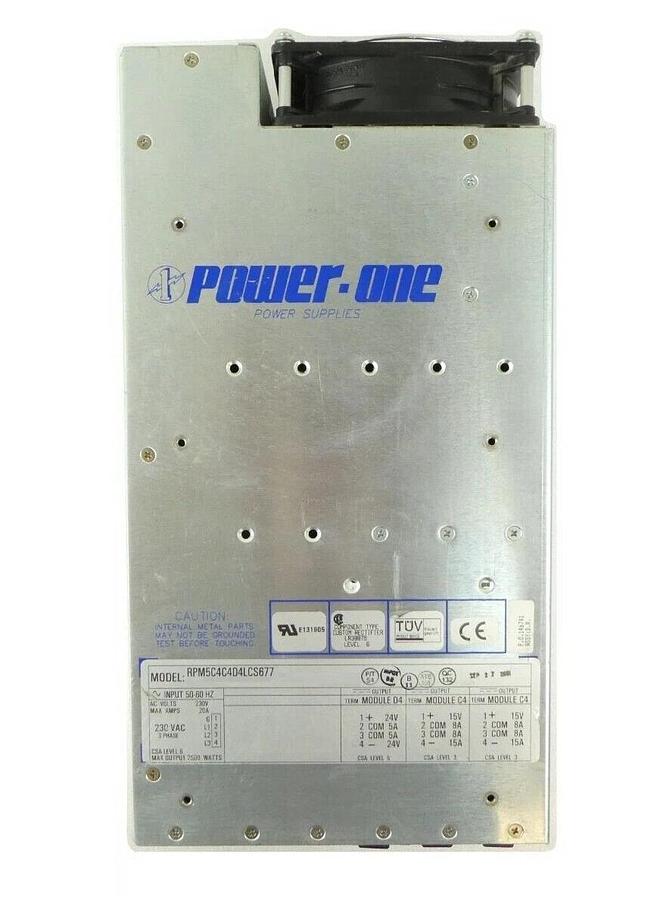 Used Power-One RPM5C4C4D4LCS677 Power Supply 2500W Schlumberger 97171049 Working