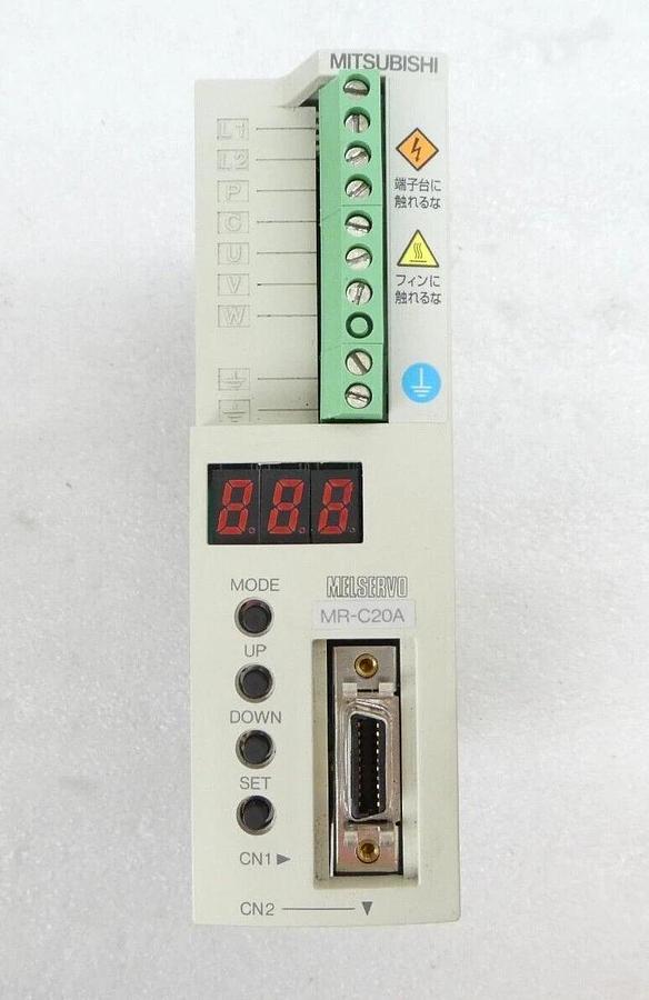 Used Mitsubishi MR-C20A AC Servo Driver MELSERVO Reseller Lot of 2 Working Surplus
