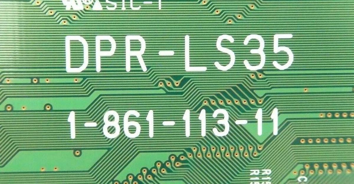 Used Sony 1-861-113-11 Laserscale Processor PCB Card VME DPR-LS35 Nikon NSR Working