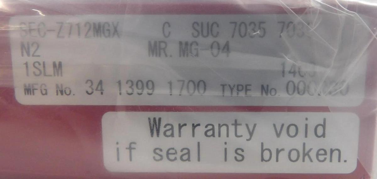 Horiba STEC SEC-Z712MGX Mass Flow Controller MFC Z700 1000 SCCM N2 New