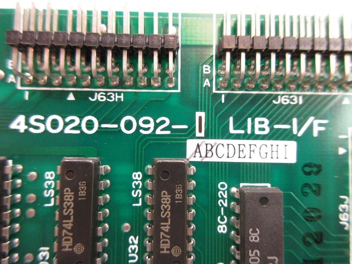 Used Nikon 4S020-092-1 Processor Board PCB LIB-I/F NSR-1755G7A Step-and-Repeat Used