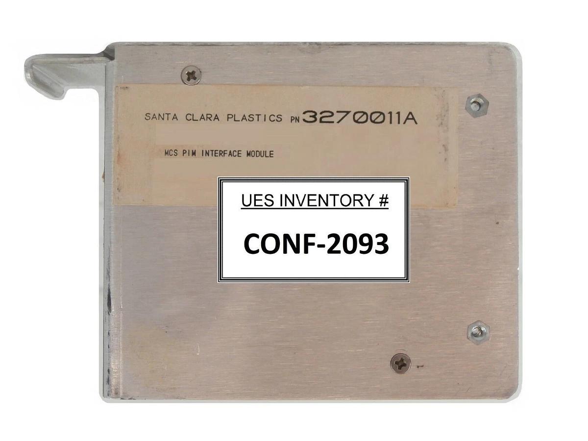 Used SCP Santa Clara Plastics 3270011A MCS PIM Interface Module Working Surplus