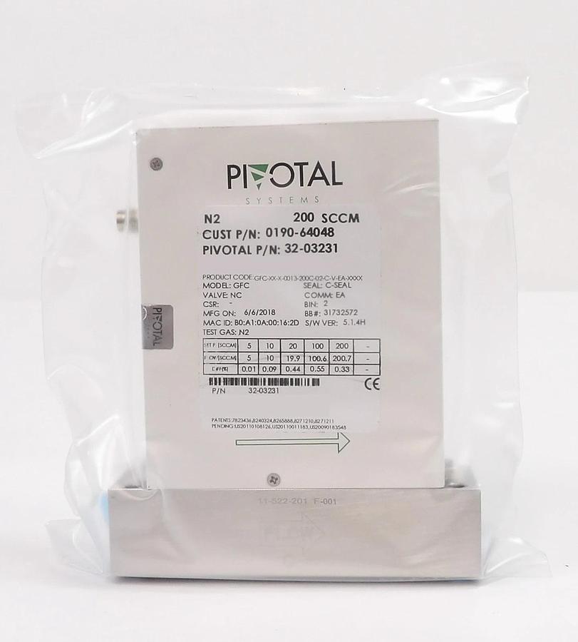 Used Pivotal Systems 32-03231 Mass Flow Controller MFC AMAT 0190-64048 Lot of 4 New