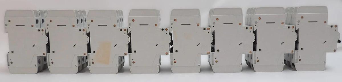 Used Eaton FAZ-D1/3-RT Miniature 3 Pole Circuit Breaker Lot of 8 Working